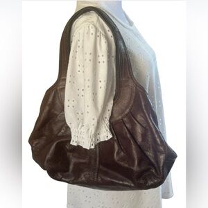 Coach Ergo Kisslock Brown Leather Shoulder Bag